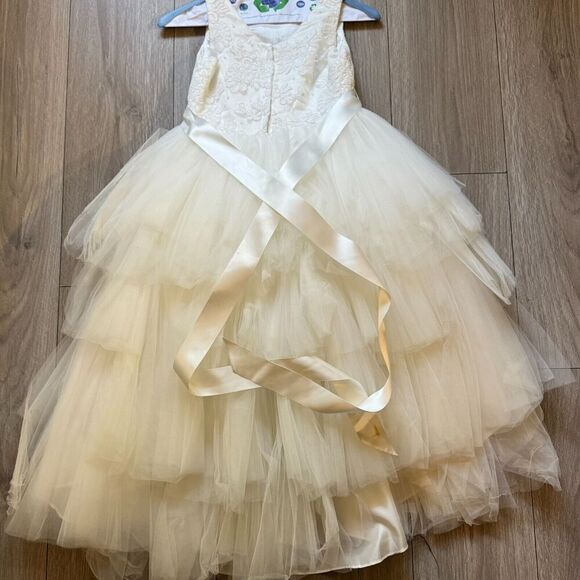 Lace Ball Gown Flower Girl Dresses Weddings First Communion Girls tip top kids - Picture 10 of 16